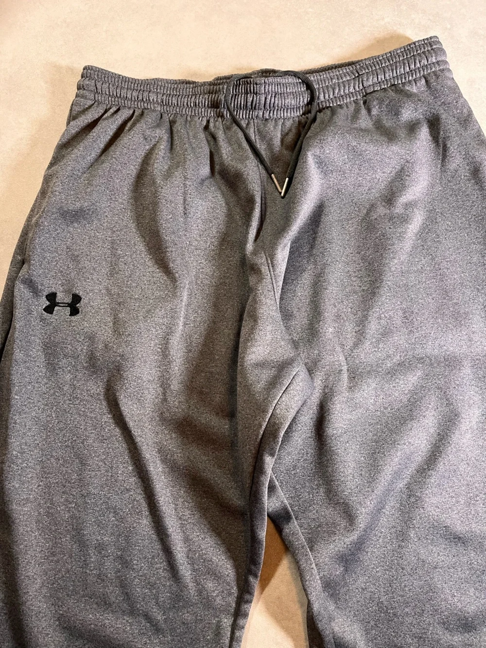 Under Armour Men's Charcoal Gray Athletic Joggers - Picture 5 of 5
